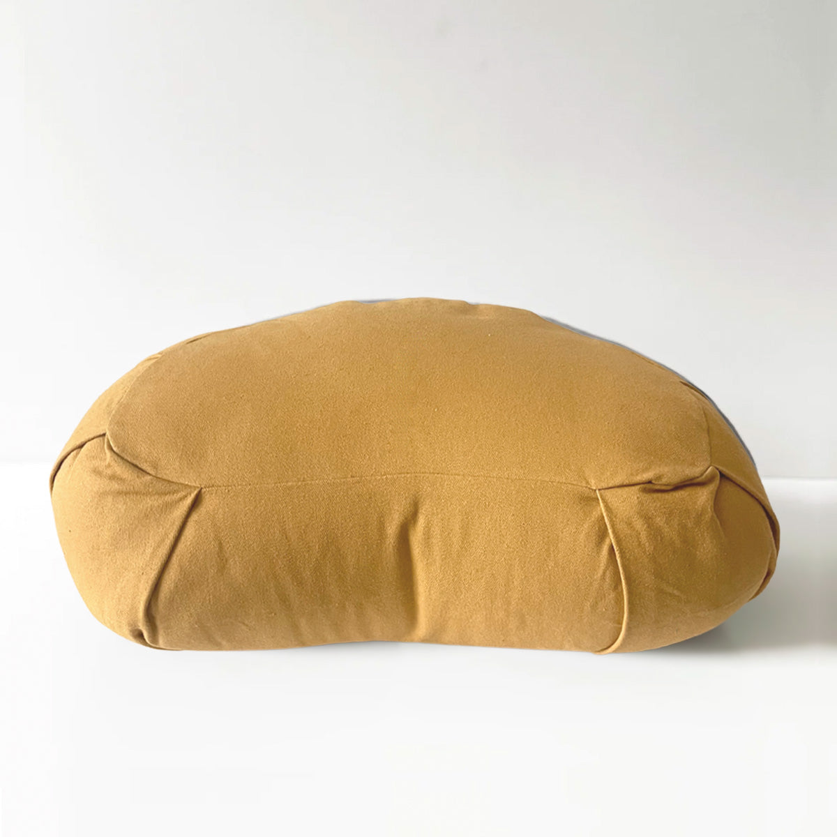 Crescent Natural Meditation Cushion | Amber Gold