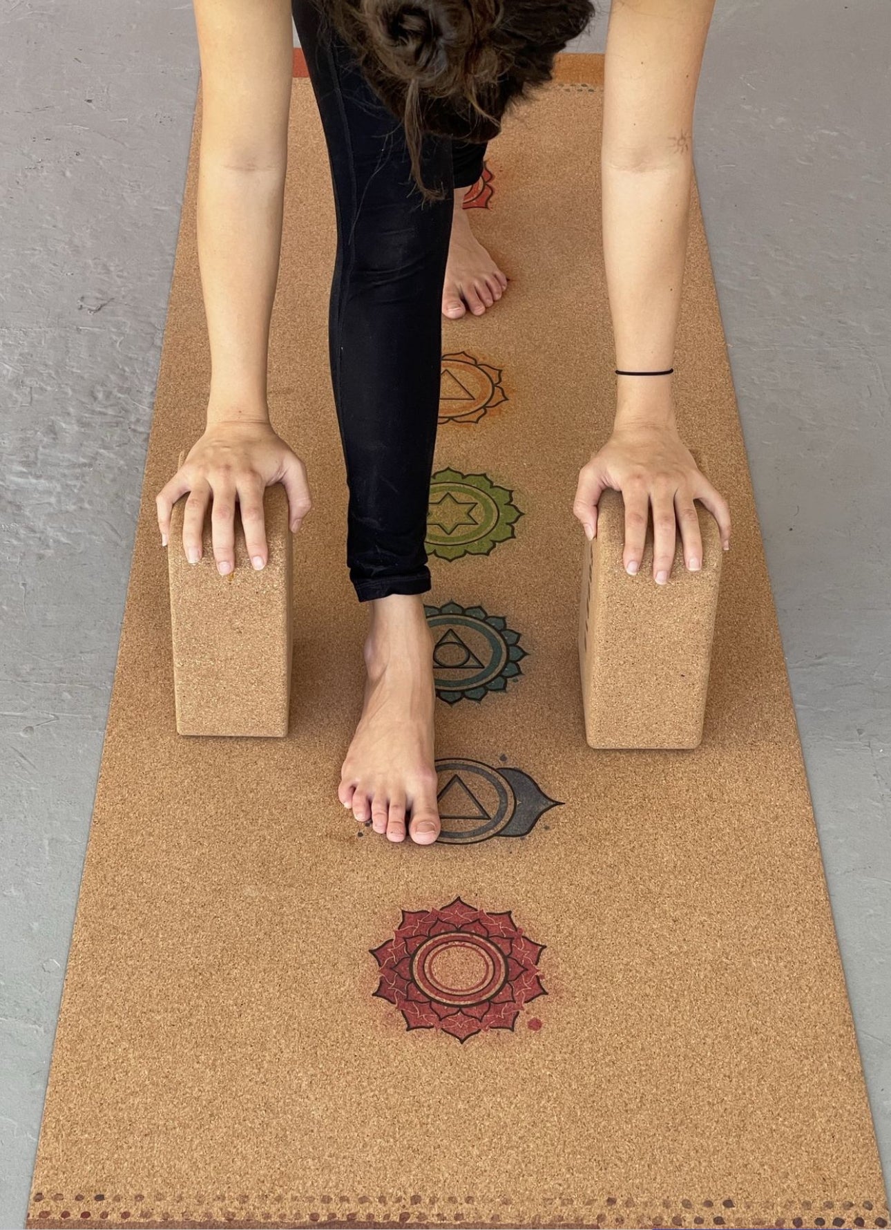 Chakras Alignment Cork Yoga Mat | 4.5MM