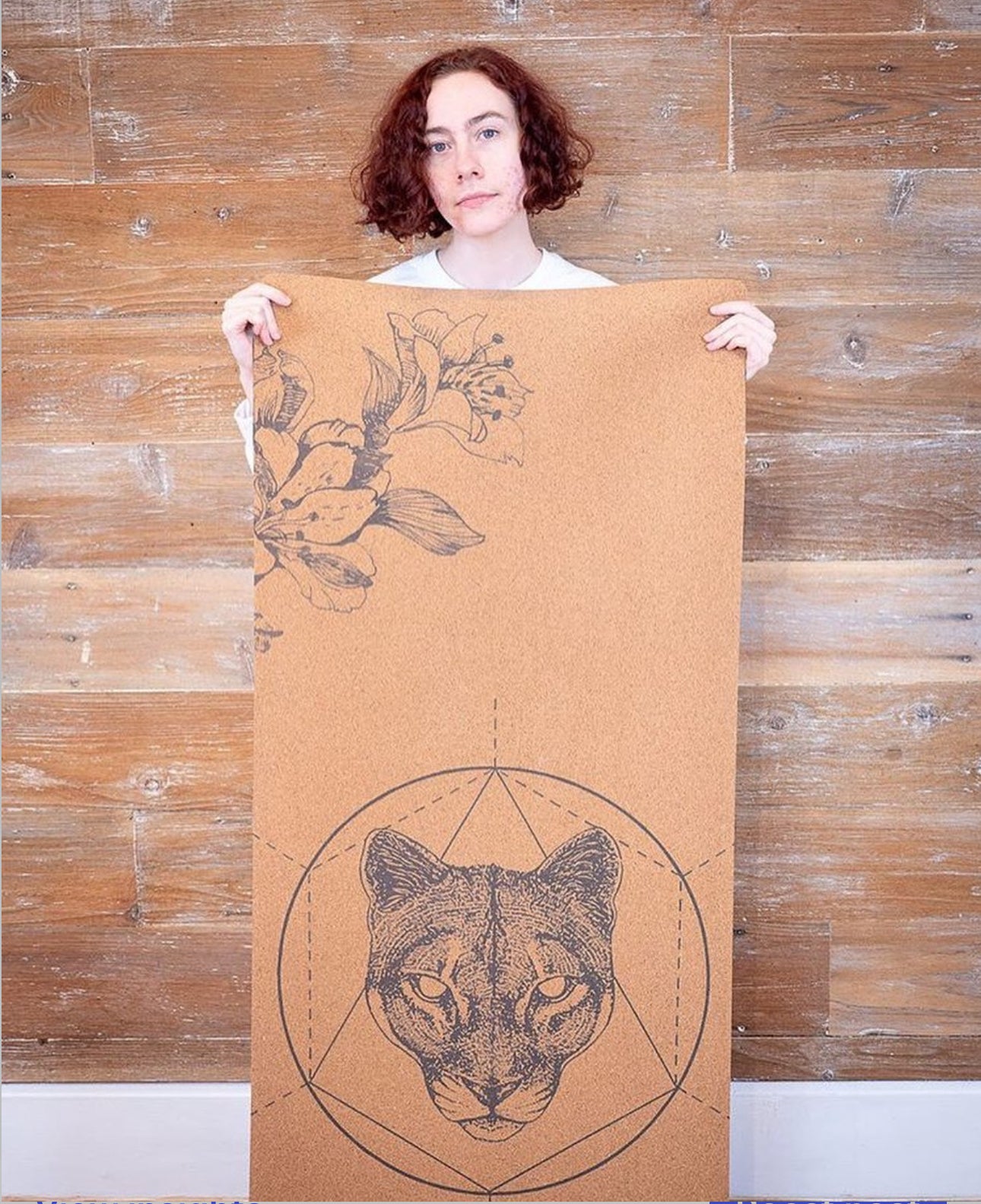 Mountain Lion Cork Yoga Mat | 3.5MM OR 4.5MM