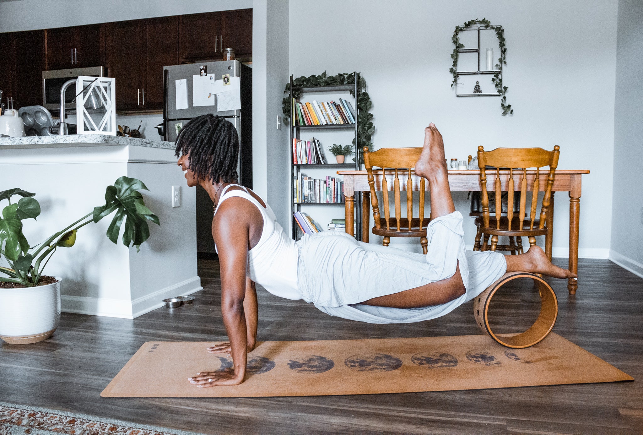 X-Thick Moon Phases Cork Yoga Mat | 6MM