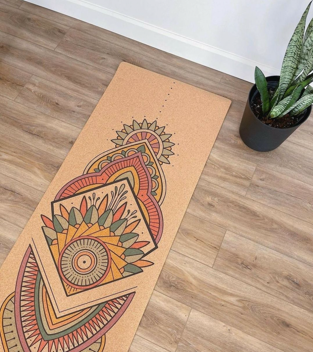 Mandala Cork Yoga Mat | 4.5MM | Collab Edition