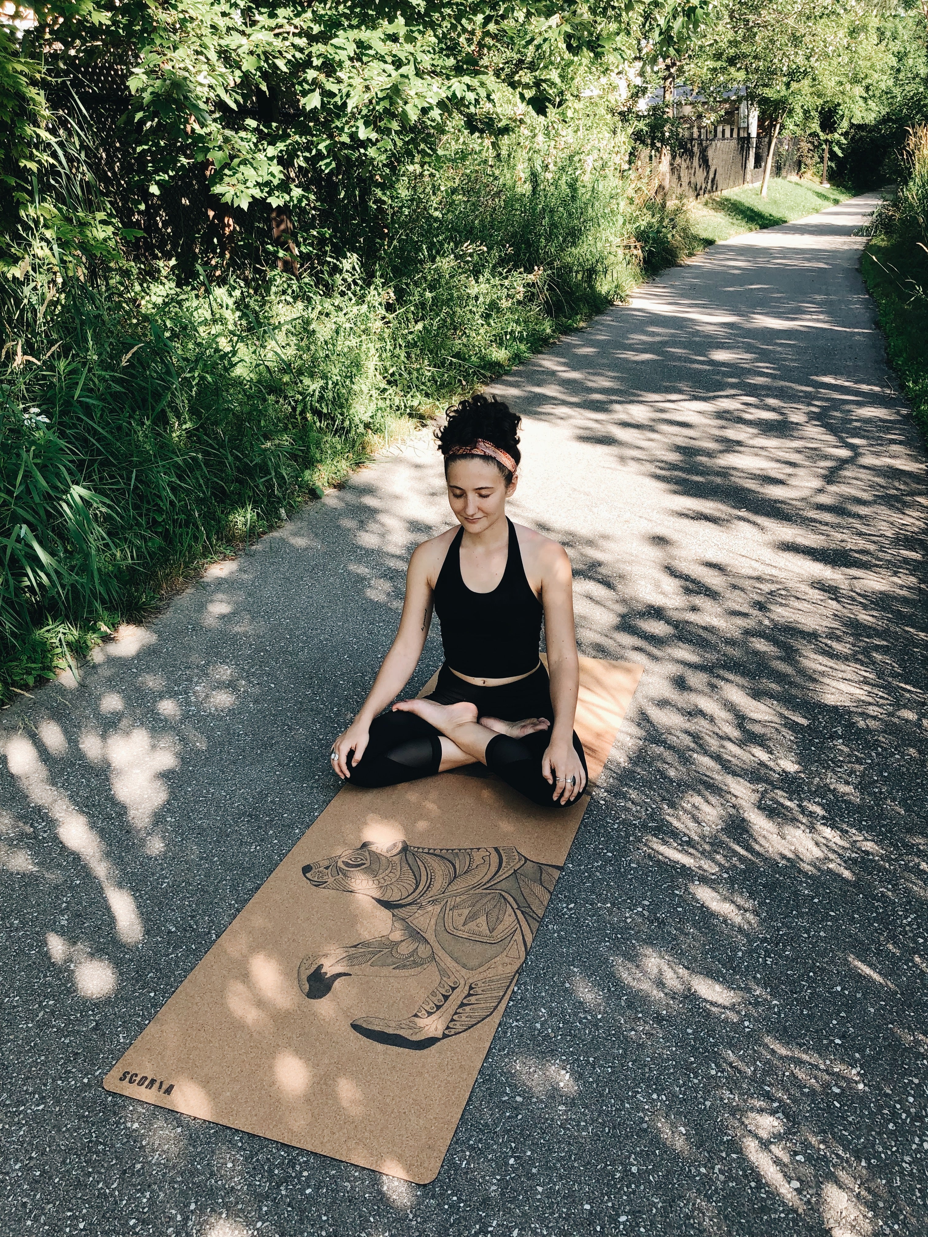 Night Bear Cork Yoga Mat | 4.5MM | Collab Edition