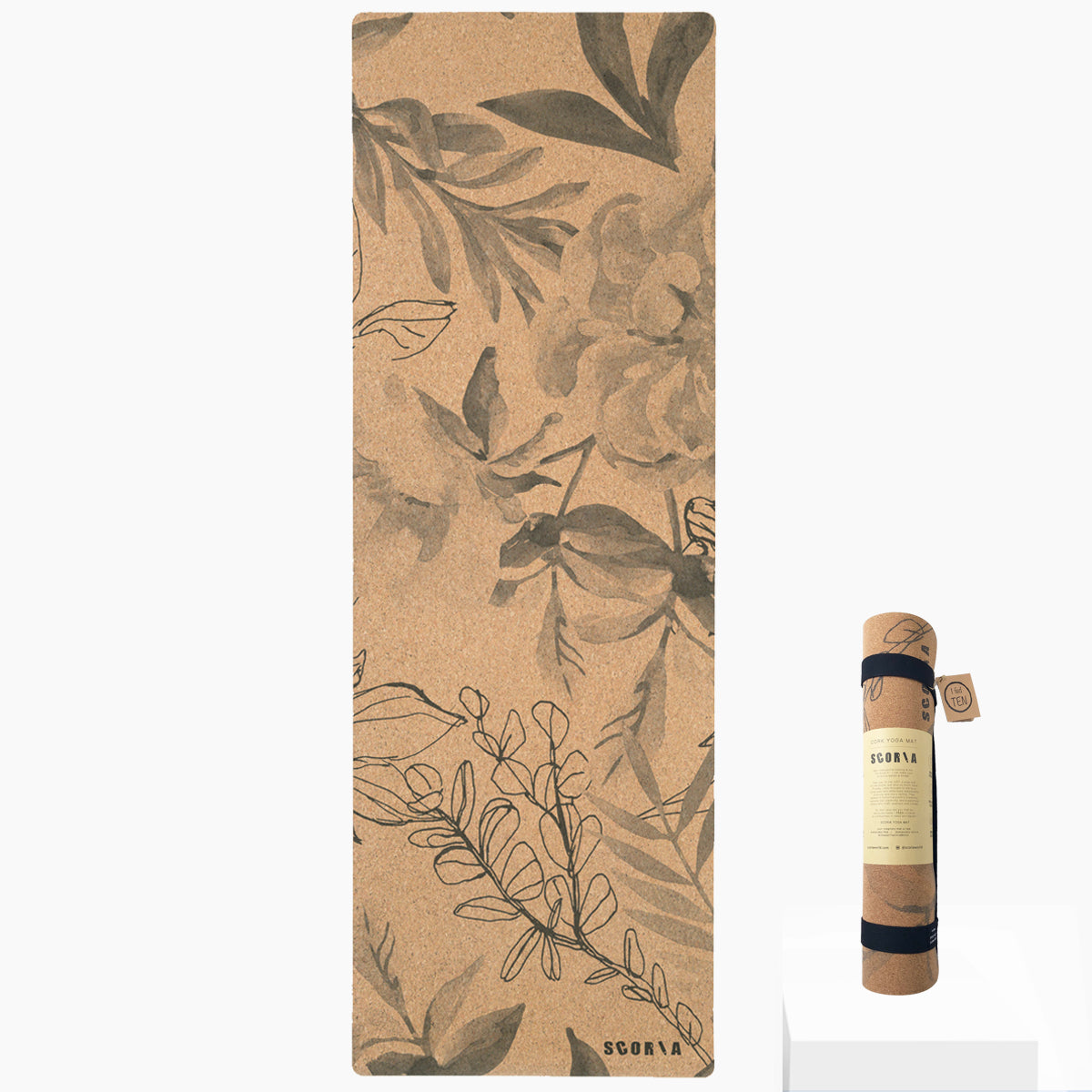 *PRE-ORDER* Blossom Cork Yoga Mat | 4.5MM - Scoria