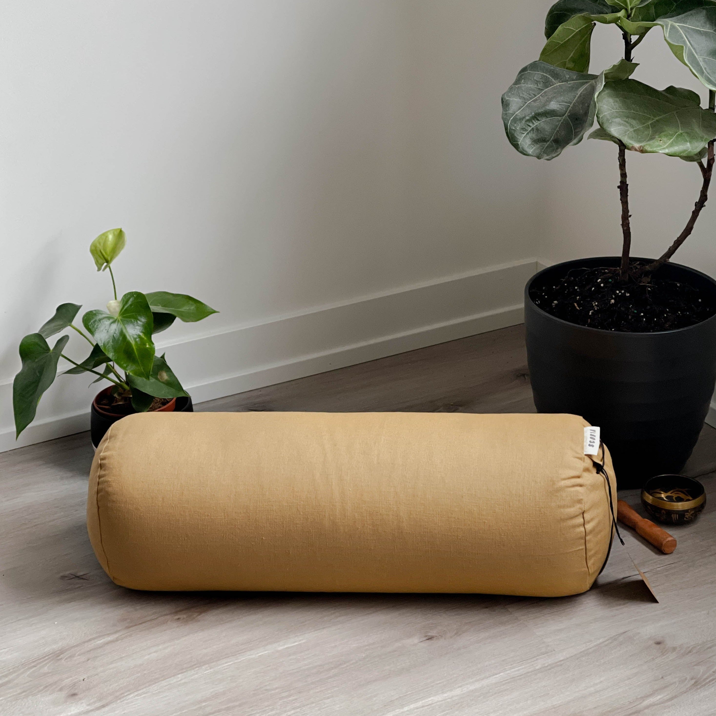 Natural & Organic Yoga Bolster | Amber Gold